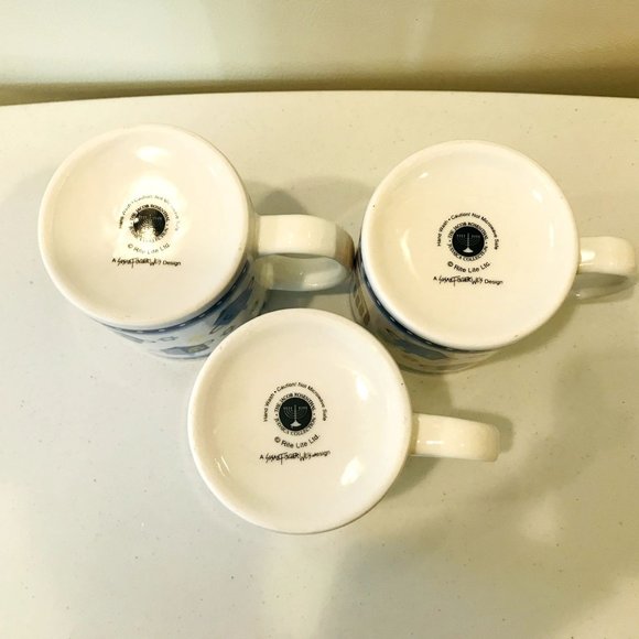 Rite Light Susan Fischer Weis Hanukkah Mugs Menorah Dreidel Set of 3 - Picture 4 of 7